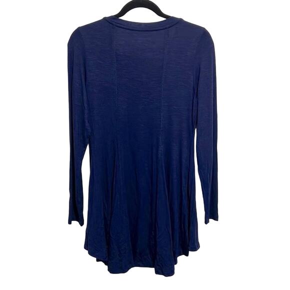 Soft Surroundings Perfect A-Line swing Top Navy size xs NWOT - Picture 6 of 6